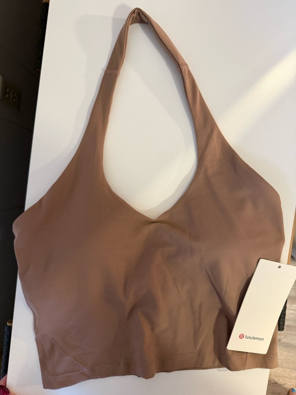 Lululemon Align Halter Tank Twilight Rose Brown Size 8 - Picture 2 of 9